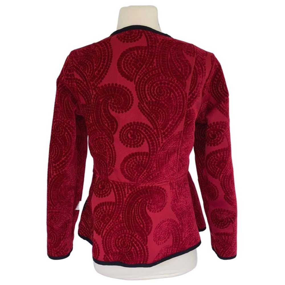 Trimdin Reversible Firenze Collection Scarlet Jacket Small - Picture 6 of 16